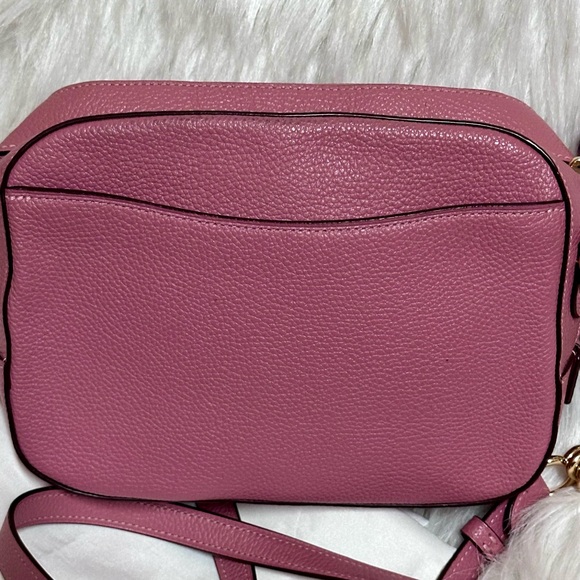 EUC Coach Camera Leather Crossbody Pink Bag with Tassle - Picture 4 of 9